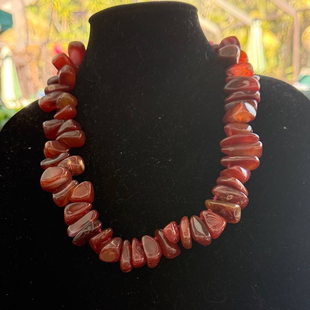 Elegant Red Stone Necklace